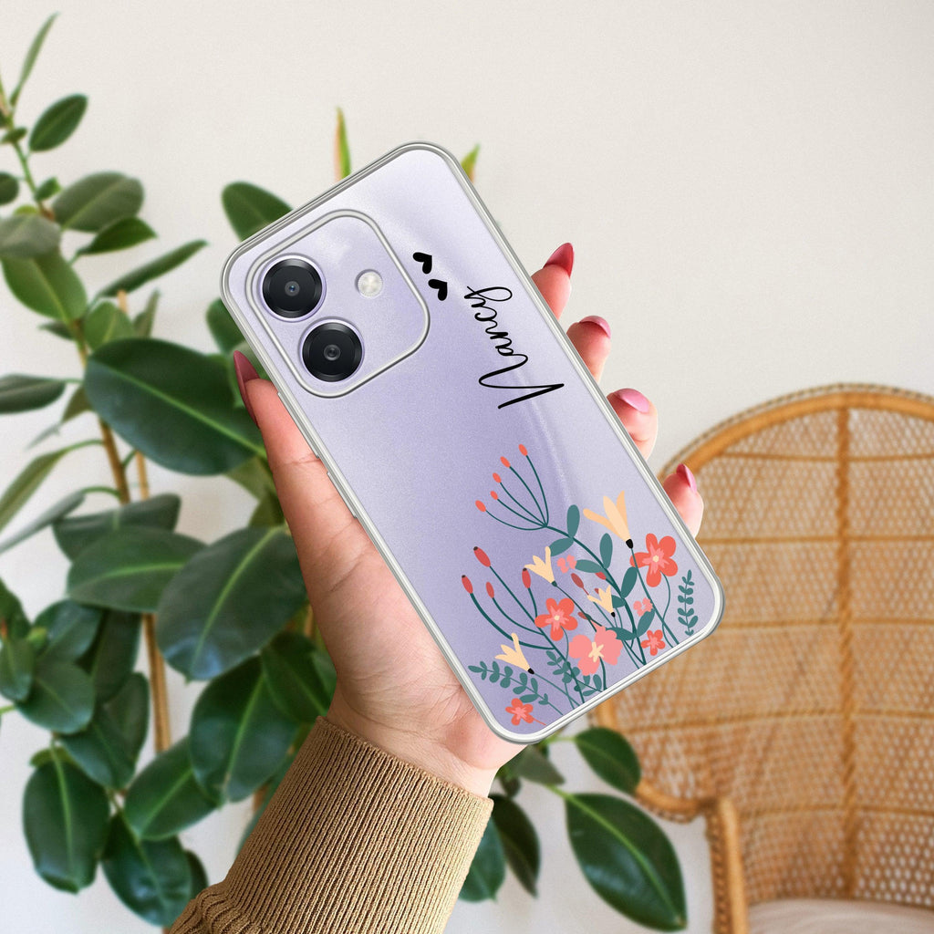 MultiColor Floral Customize Anti Yellow Case For Oppo A5 Pro 5G