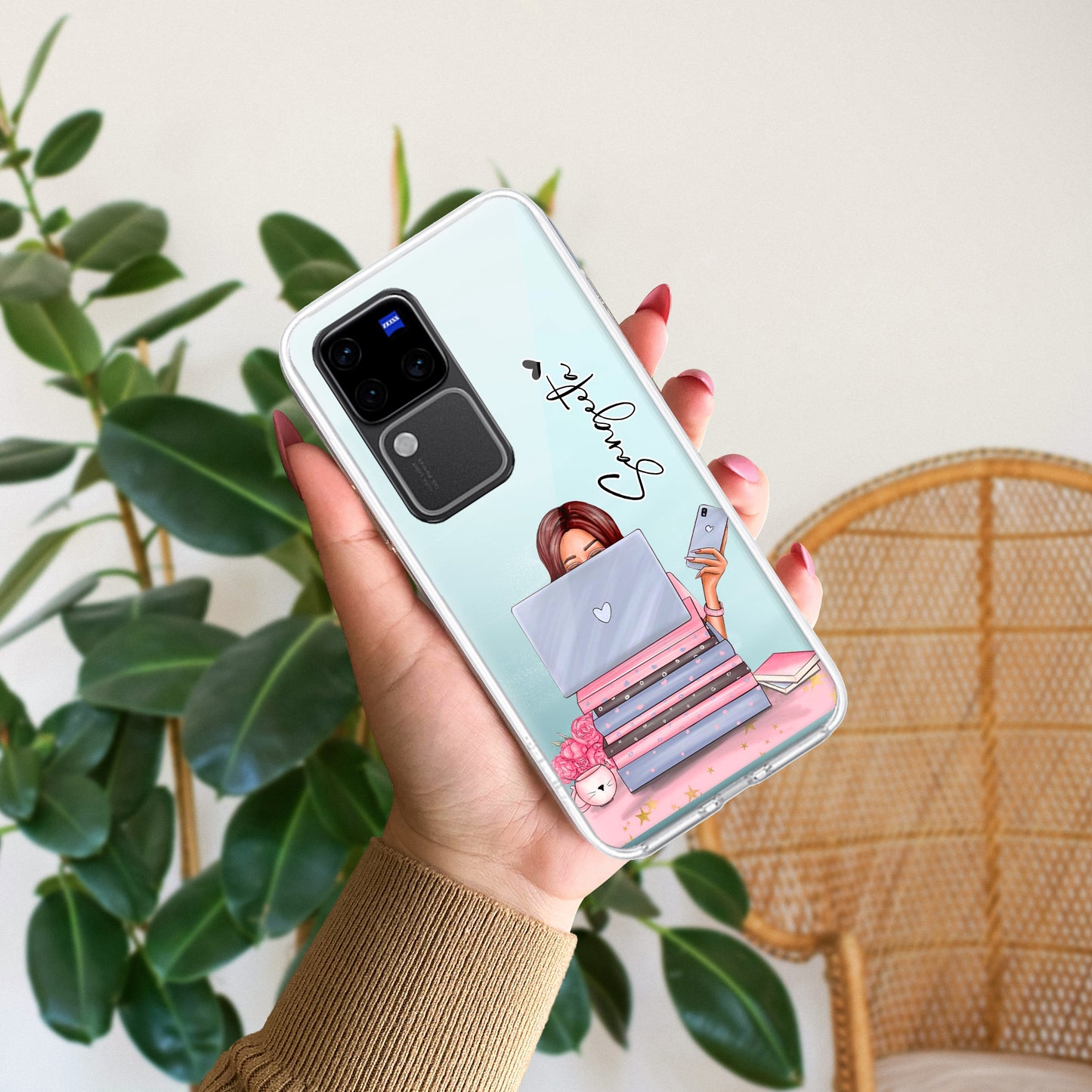 Lady Planner Customize Transparent Silicon Case For Vivo