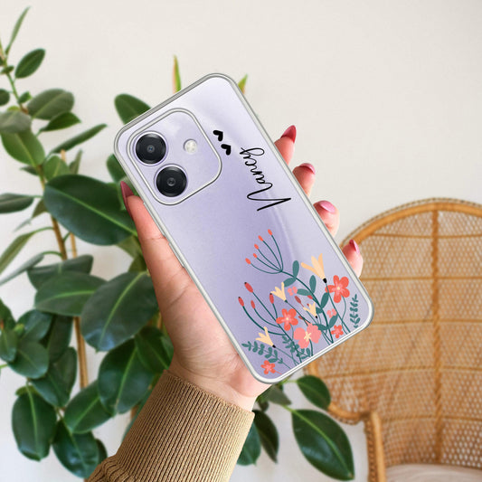 MultiColor Floral Customize Transparent Silicon Case For Oppo - ShopOnCliQ