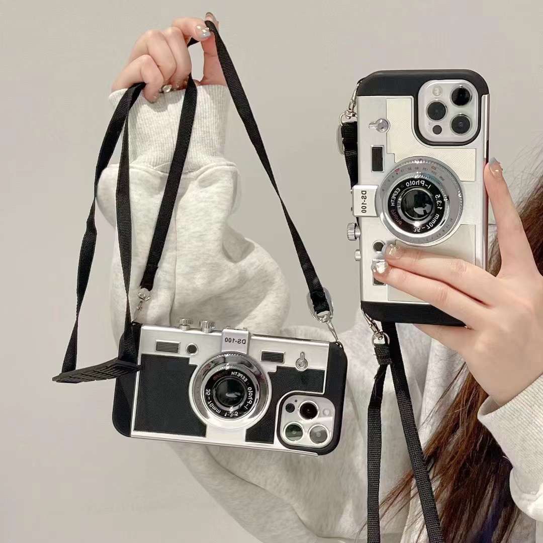 3D Camera Style Designer Case For iPhone With Sling ShopOnCliQ