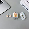 3D Cute Cute Hoodie Bear Cartoon Doll Charger Case