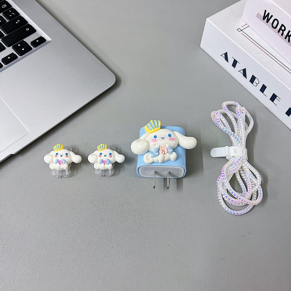 3D Cute Cartoon Doll Charger Case
