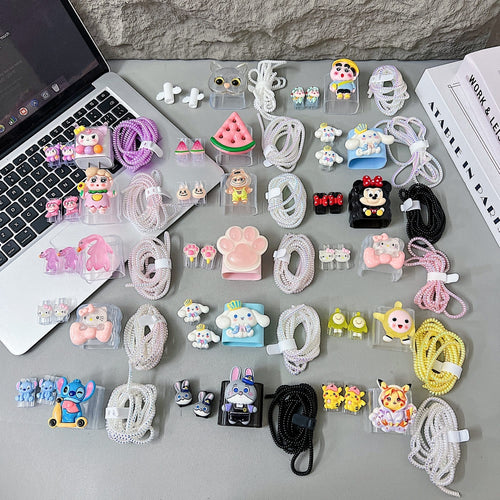 3D Cute Sunny Girl Cartoon Doll Charger Case