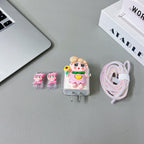 3D Cute Cartoon Doll Charger Case