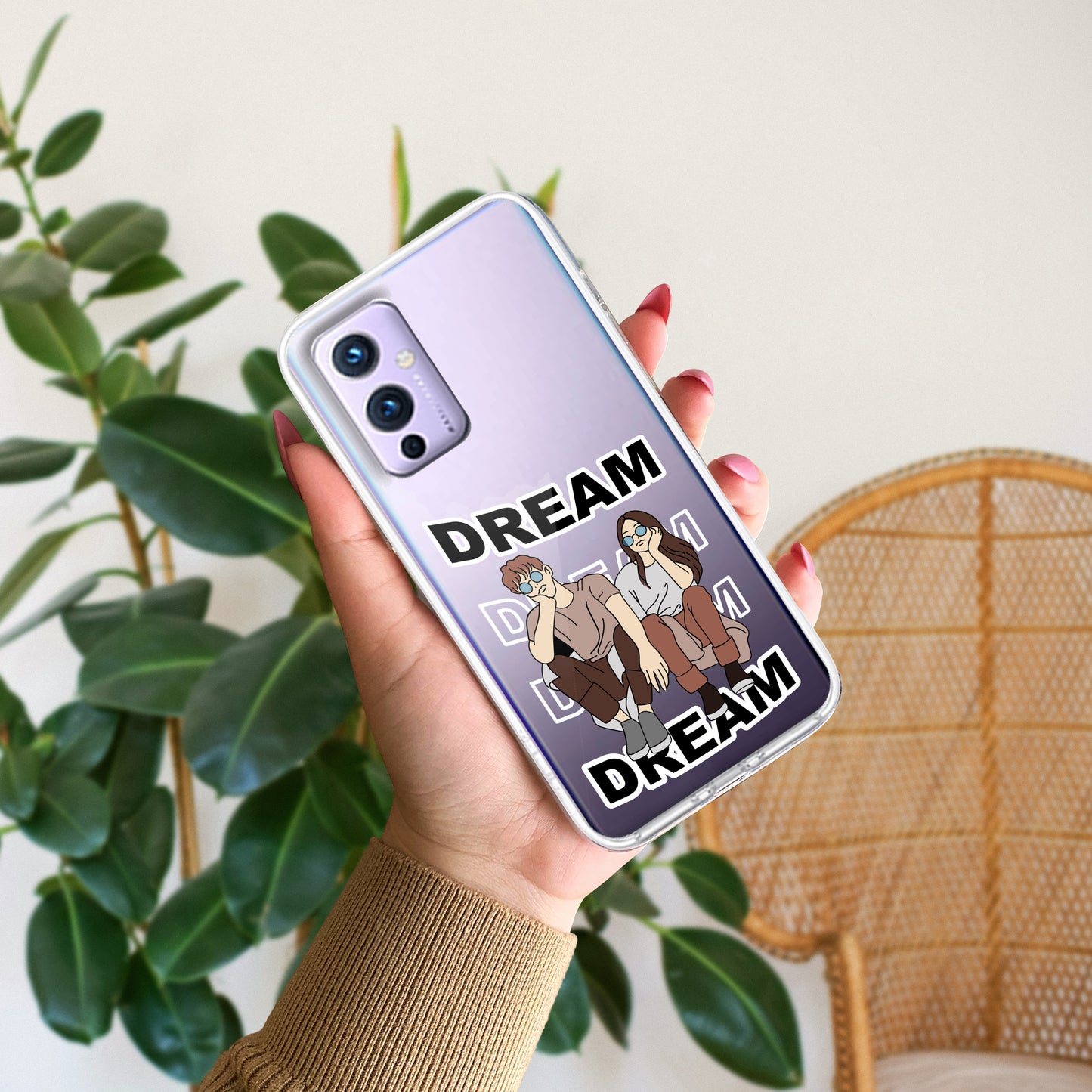 Couple Dream Customize Transparent Silicon Case For OnePlus