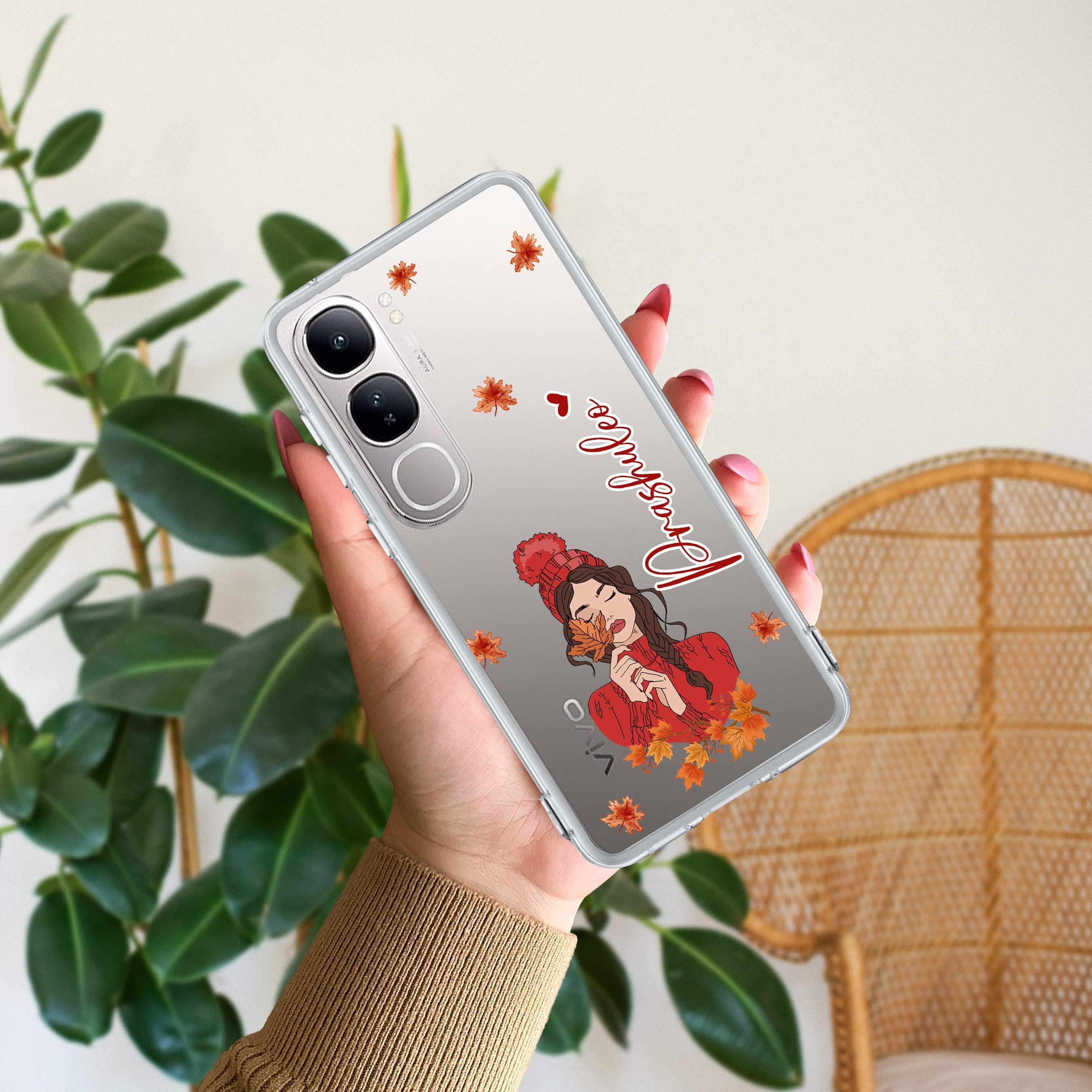 Daisy Flower Customize Transparent Silicon Case For Vivo V21 5G