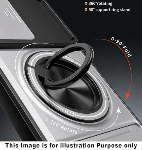 Slide Camera Lens Protection Amor Shockproof Magnetic Phone Case for Samsung Galaxy S26 Ultra 5G (Silver)