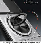 NUBRIX Back Cover for Samsung Galaxy S26 5G | Armor Camera Slider 360 Degree Rotating Finger Ring Holder Case with Bracket Stand Back Case Cover (Silver) : Amazon.in: Electronics