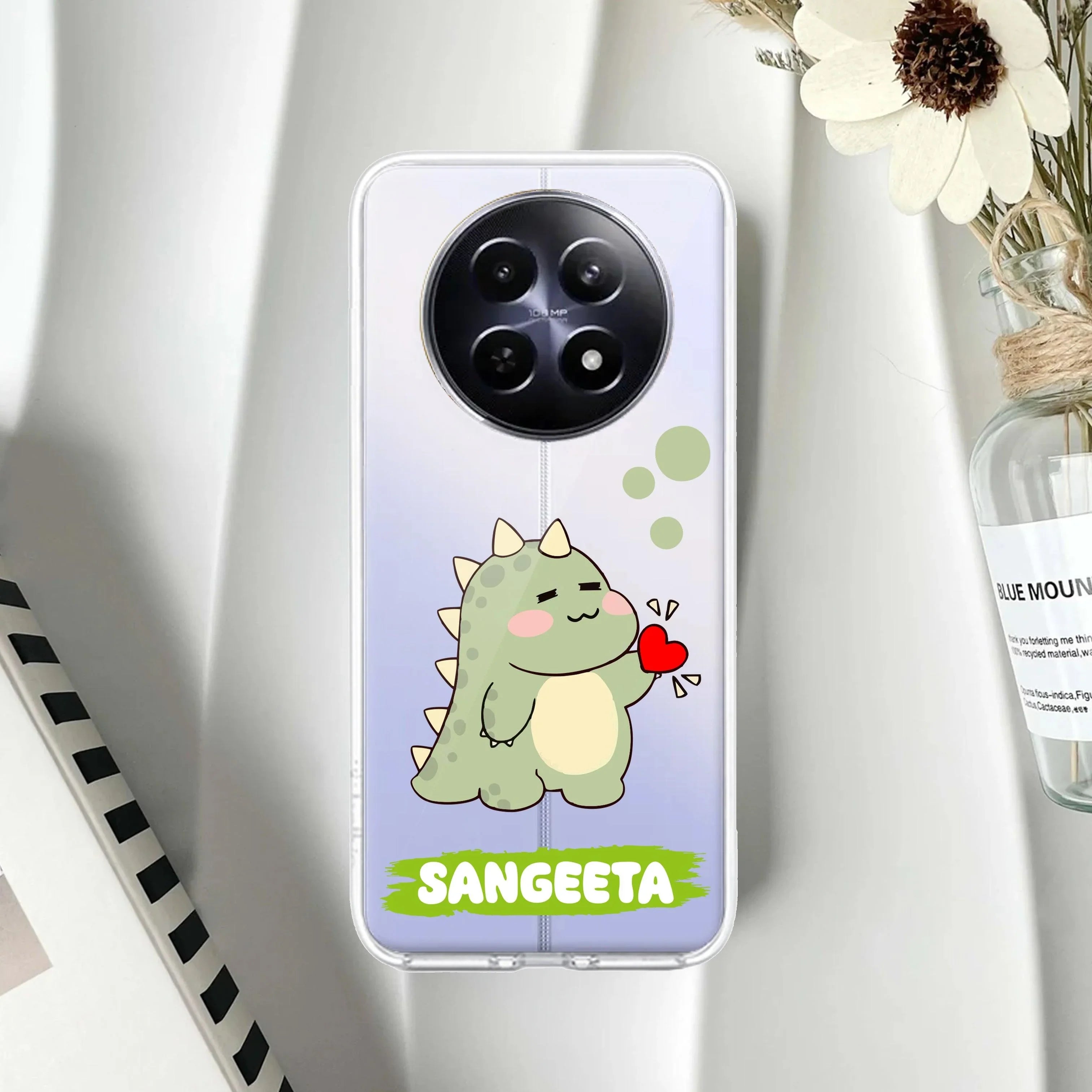 Mini Dino Customize Anti Yelllow Case For Realme 14 Pro Lite 5G