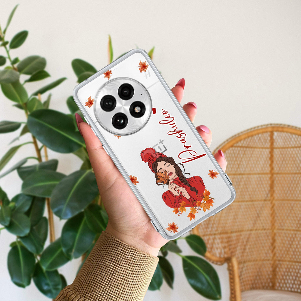 Daisy Flower Customize Transparent Silicon Case For OnePlus 13R 5G