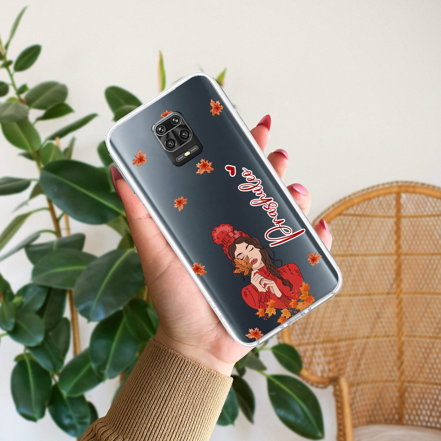 Daisy Flower Customize Transparent Silicon Case For Poco