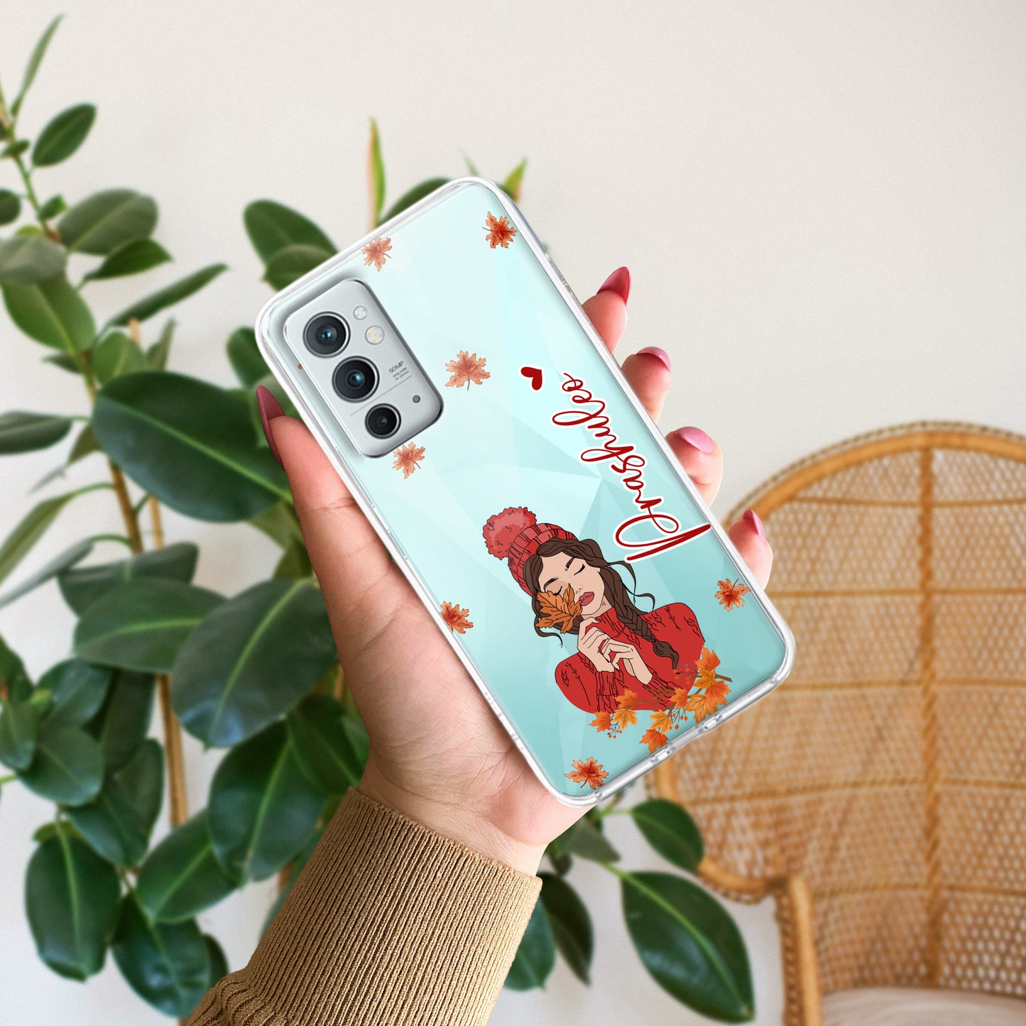 Daisy Flower Customize Transparent Silicon Case For OnePlus