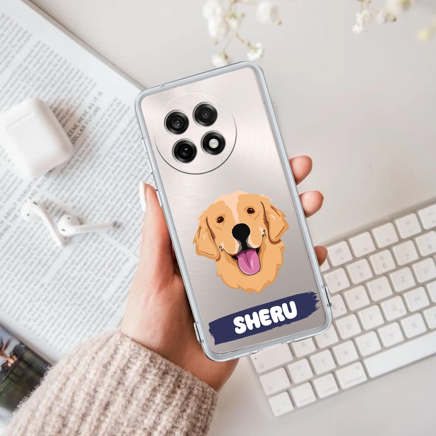 Dog Lovers Customize Transparent Silicon Case For OnePlus