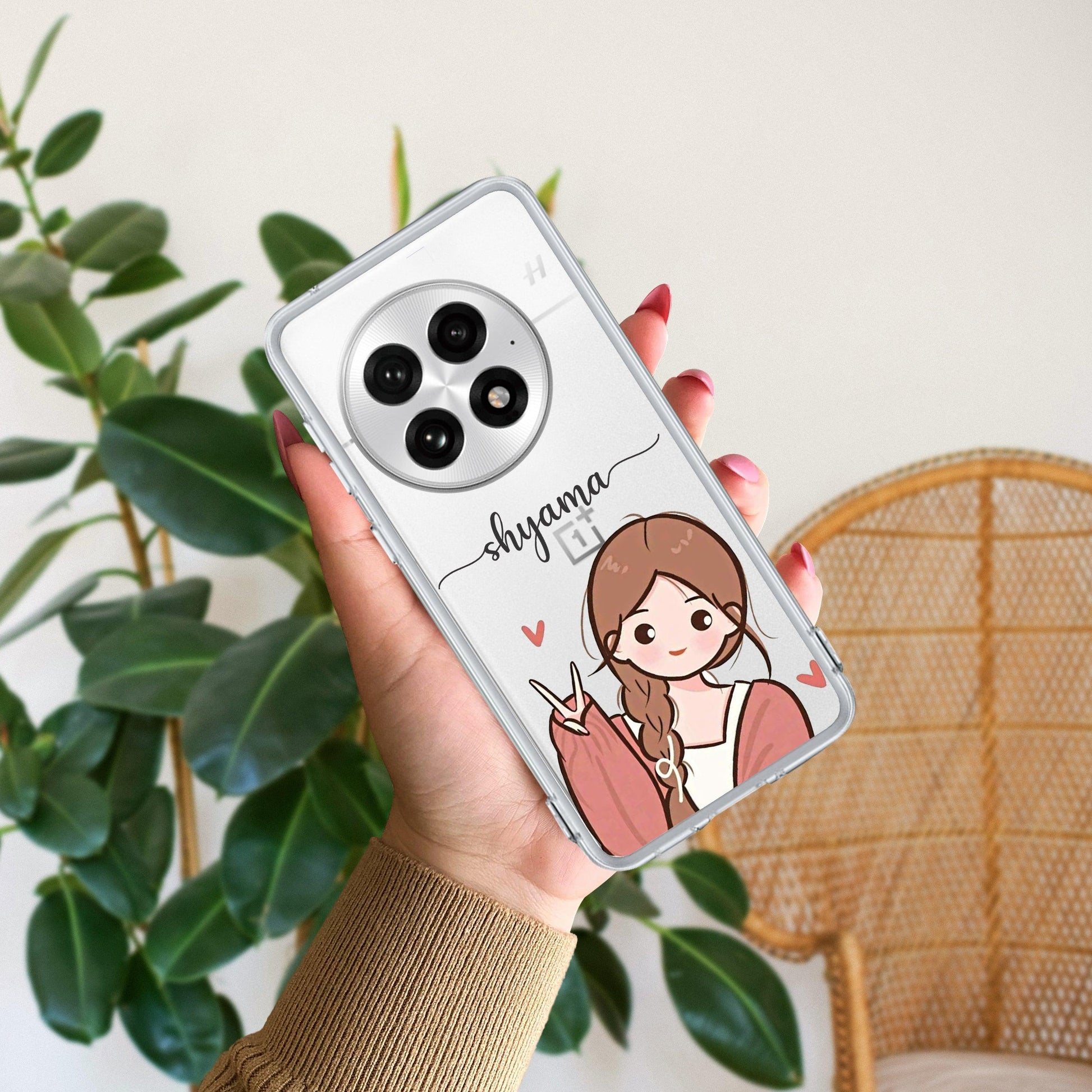 Cute Charm Customize Transparent Silicon Case For OnePlus - ShopOnCliQ