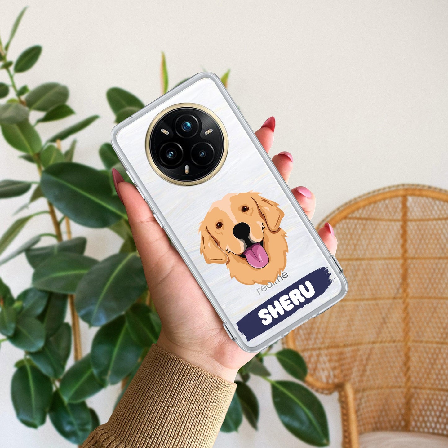 Dog Lovers Customize Transparent Silicon Case For Realme/Narzo