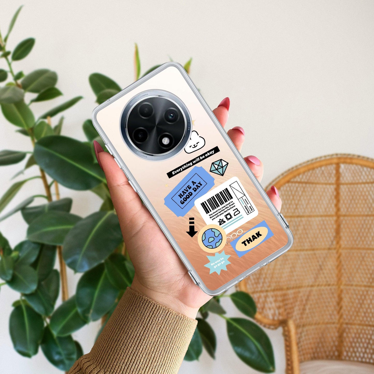 Ticket to Happiness Transparent Silicon Case For Oppo