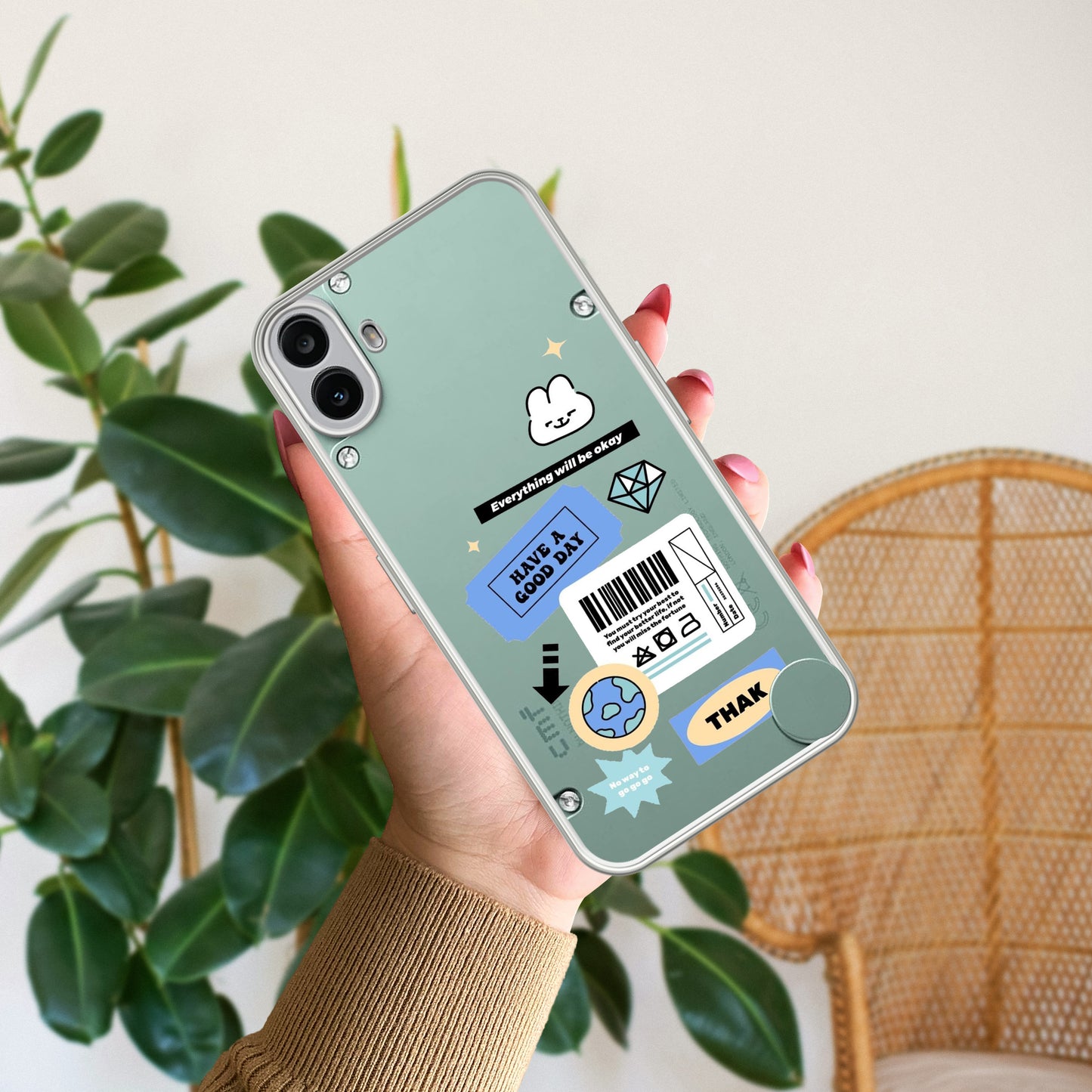 Ticket to Happiness Transparent Silicon Case For Nothing - ShopOnCliQ