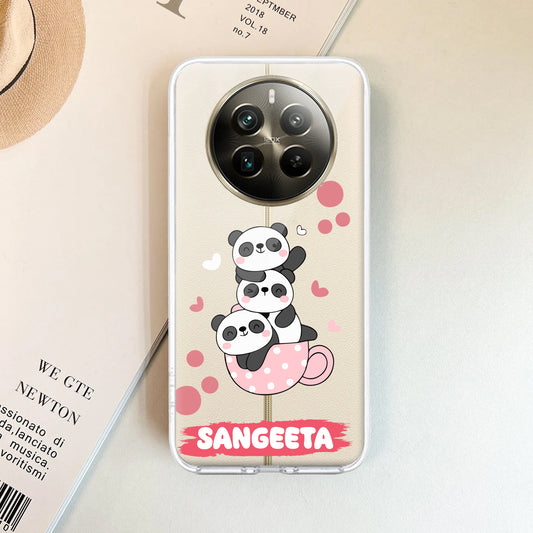 Tino Panda Customize Transparent Silicon Case For Realme/Narzo