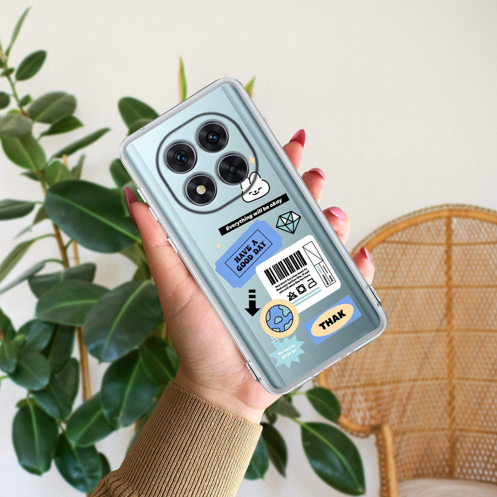 Ticket to Happiness Transparent Silicon Case For Mi 10i