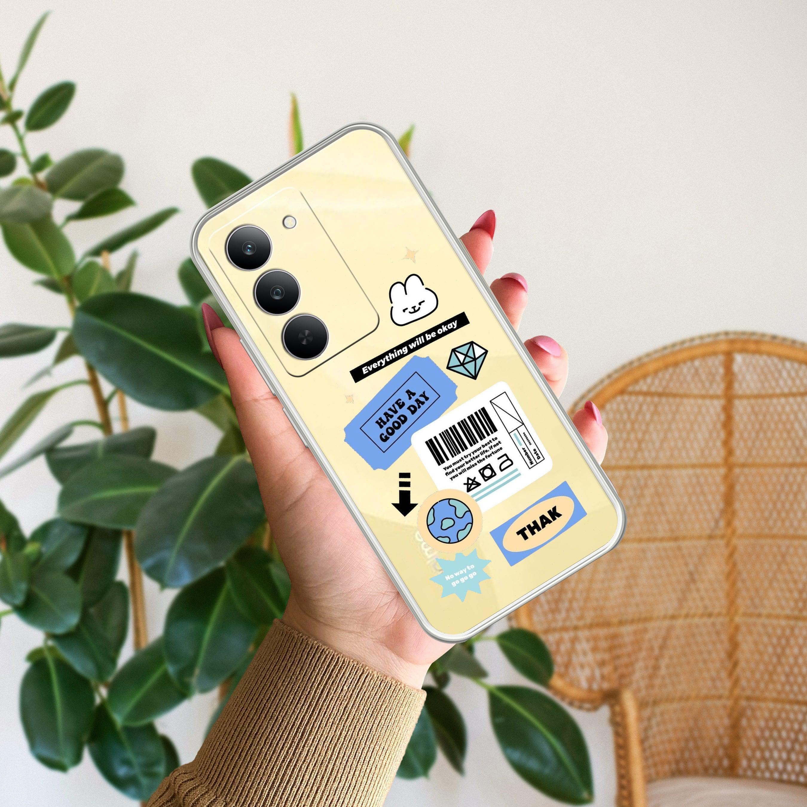 Ticket to Happiness Transparent Silicon Case For Realme C73 5G