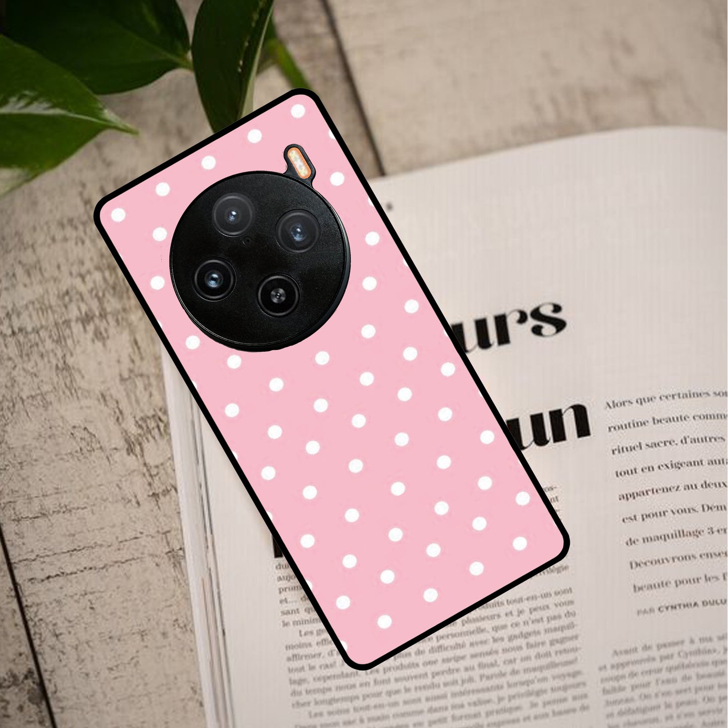 Pollaka Dot Glossy Metal Case Cover For Vivo