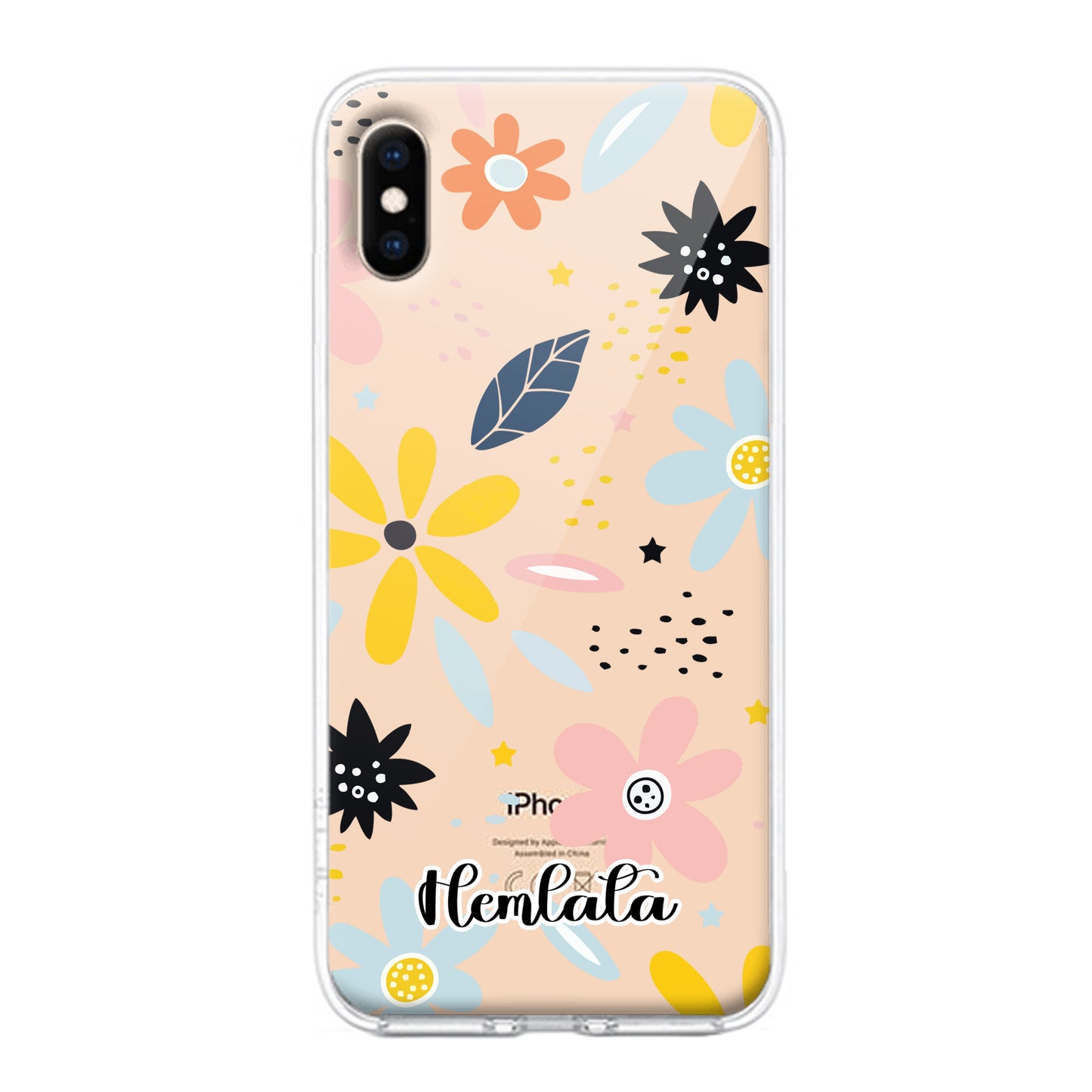 Multi Floral Customize Transparent Silicon Case For IPhone