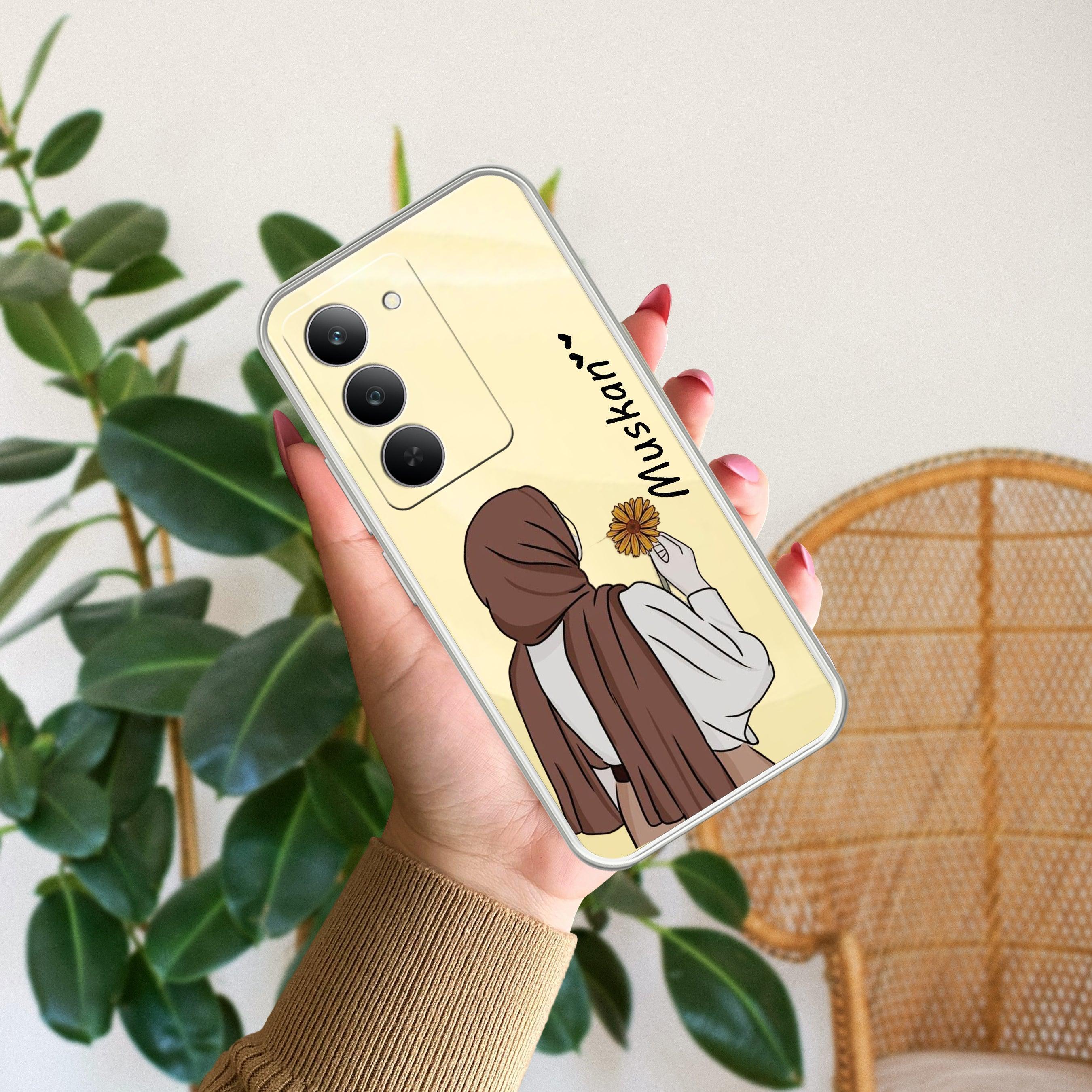 Personalized Hijab Girl Transparent Silicon Case V2 For Realme C73 5G