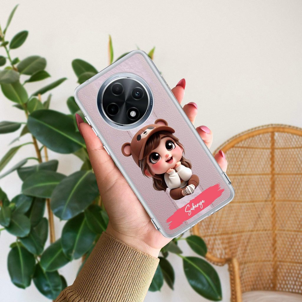 Little Girl Customize Anti Yellow Case For Oppo F27 Pro Plus 5G