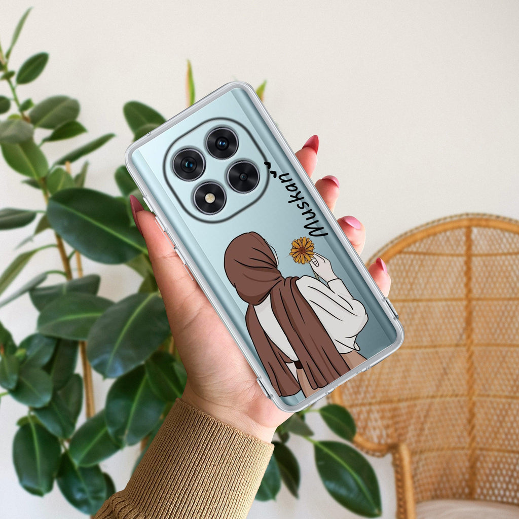 Personalized Hijab Girl Transparent Silicon Case V2 For Mi 10i