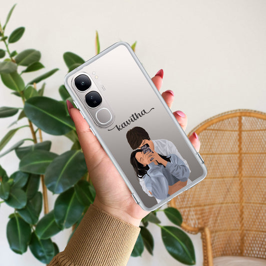 Captured Love Customize Transparent Silicon Case For Vivo