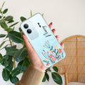 MultiColor Floral Customize Transparent Silicon Case For Vivo Y29 5G
