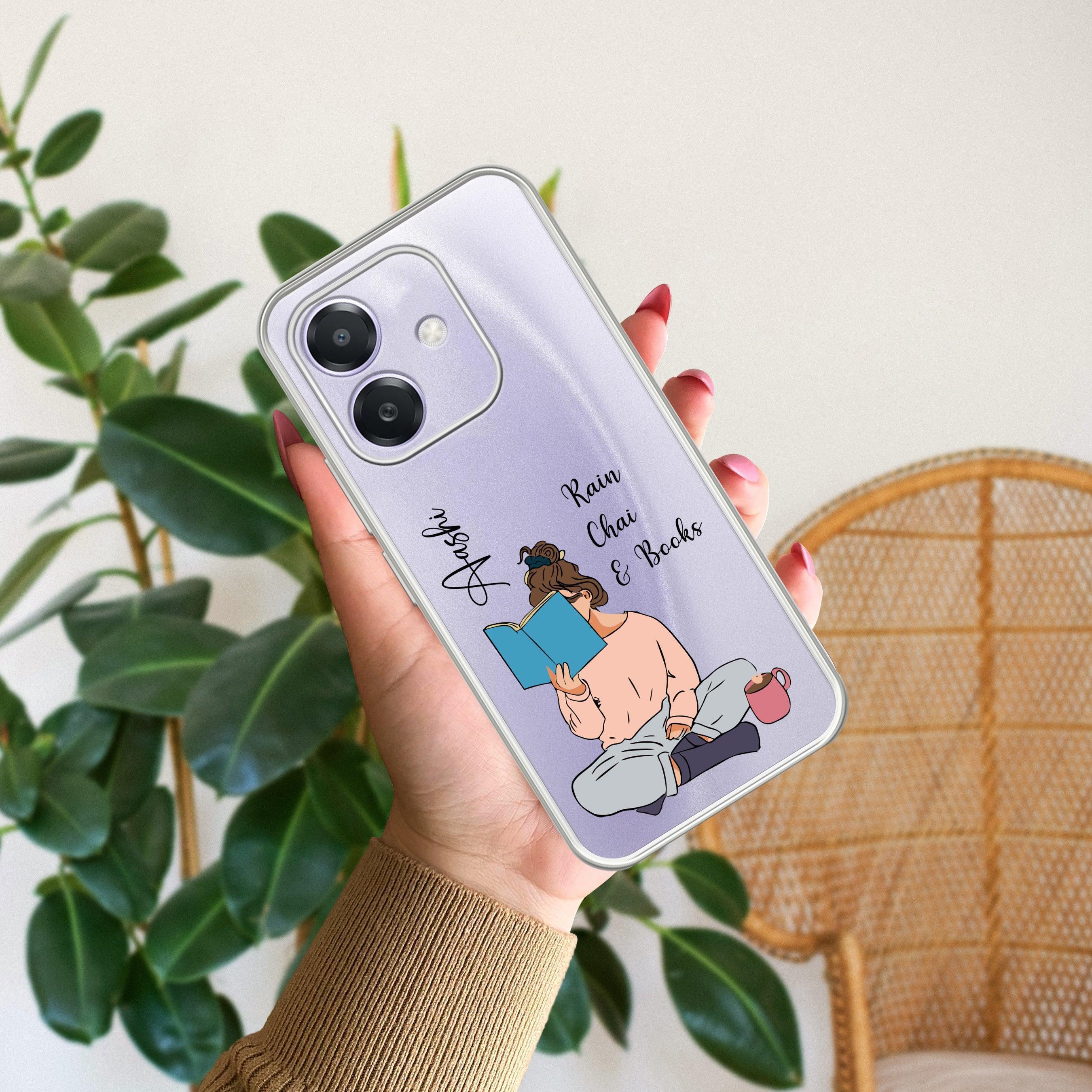 Girl with Book Customize Anti Yellow Case For Oppo A5 Pro 5G