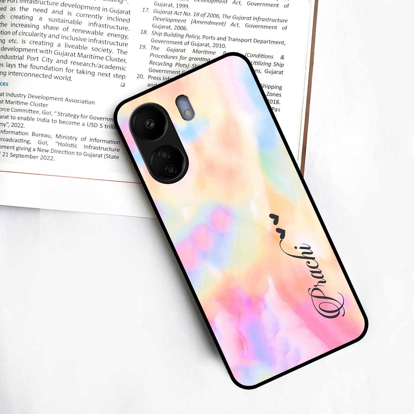 Customized Rainbow Glossy Metal Case Cover V2 For Redmi