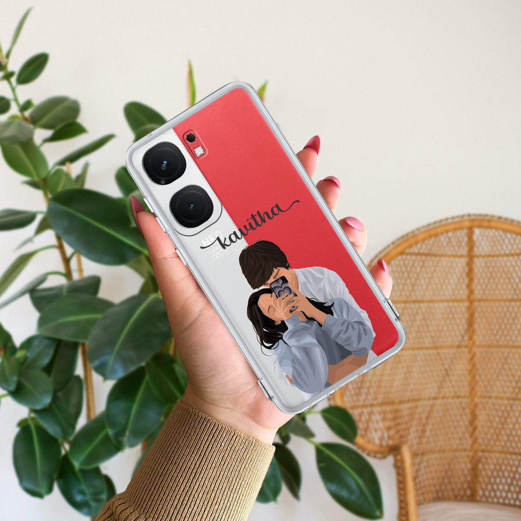 Captured Love Customize Transparent Silicon Case For iQOO - ShopOnCliQ