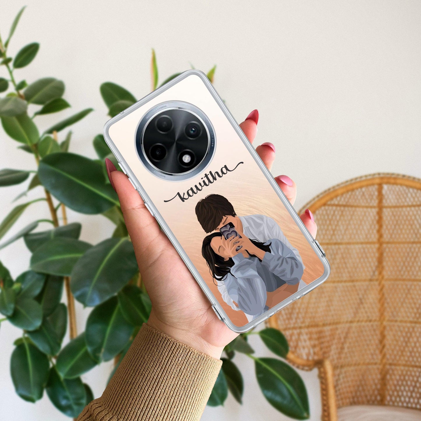 Captured Love Customize Transparent Silicon Case For Oppo