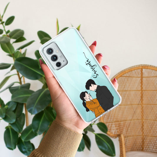 Couple Customize Transparent Silicon Case For OnePlus