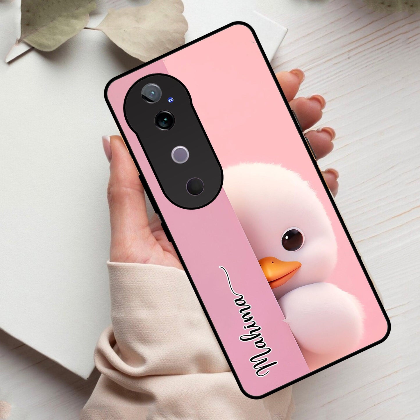 Baby Duck Glossy Metal Case Cover For Vivo