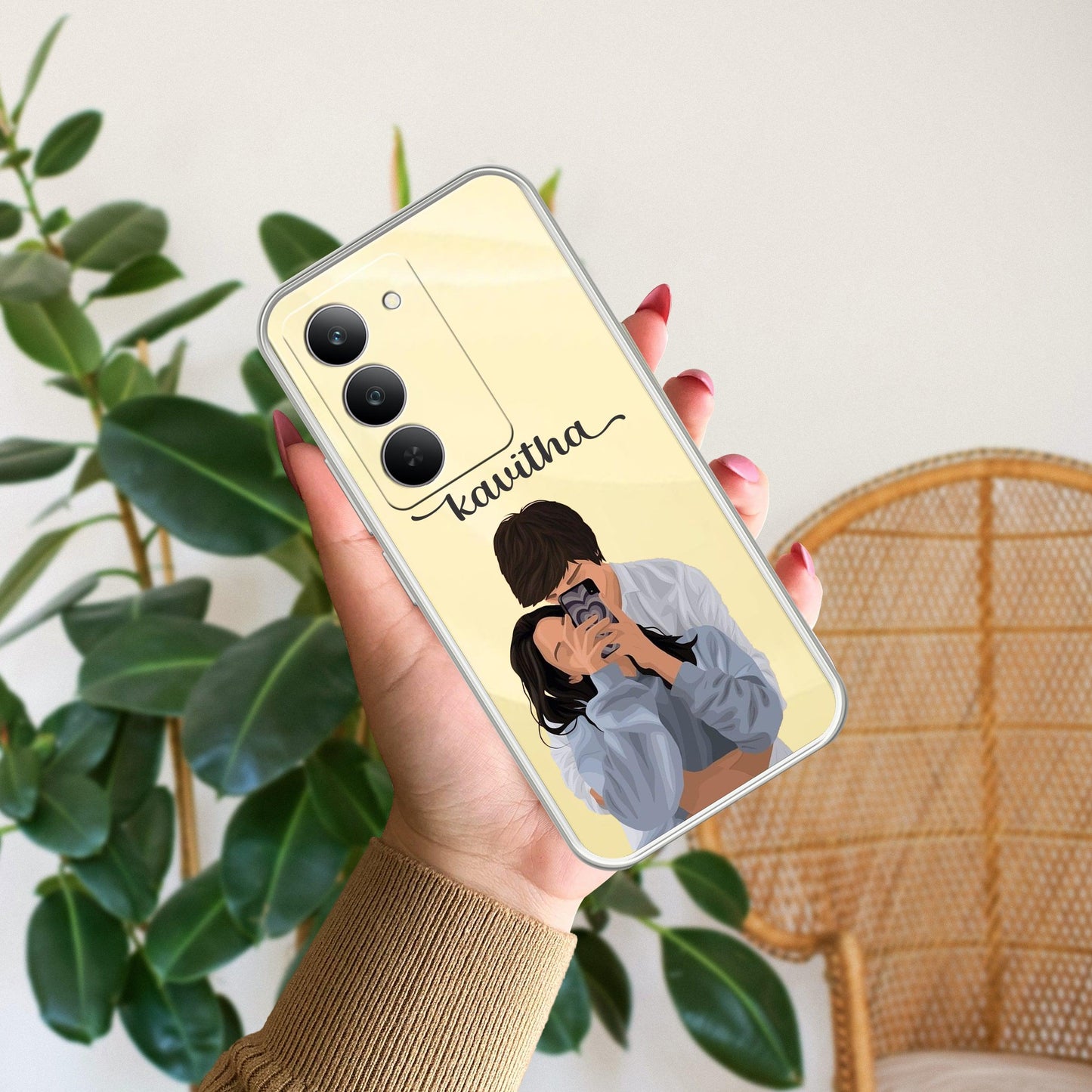 Captured Love Customize Transparent Silicon Case For Realme/Narzo - ShopOnCliQ