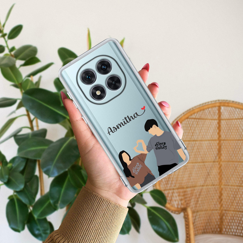 Dreamy Duo Customize Transparent Silicon Case For Mi 10i