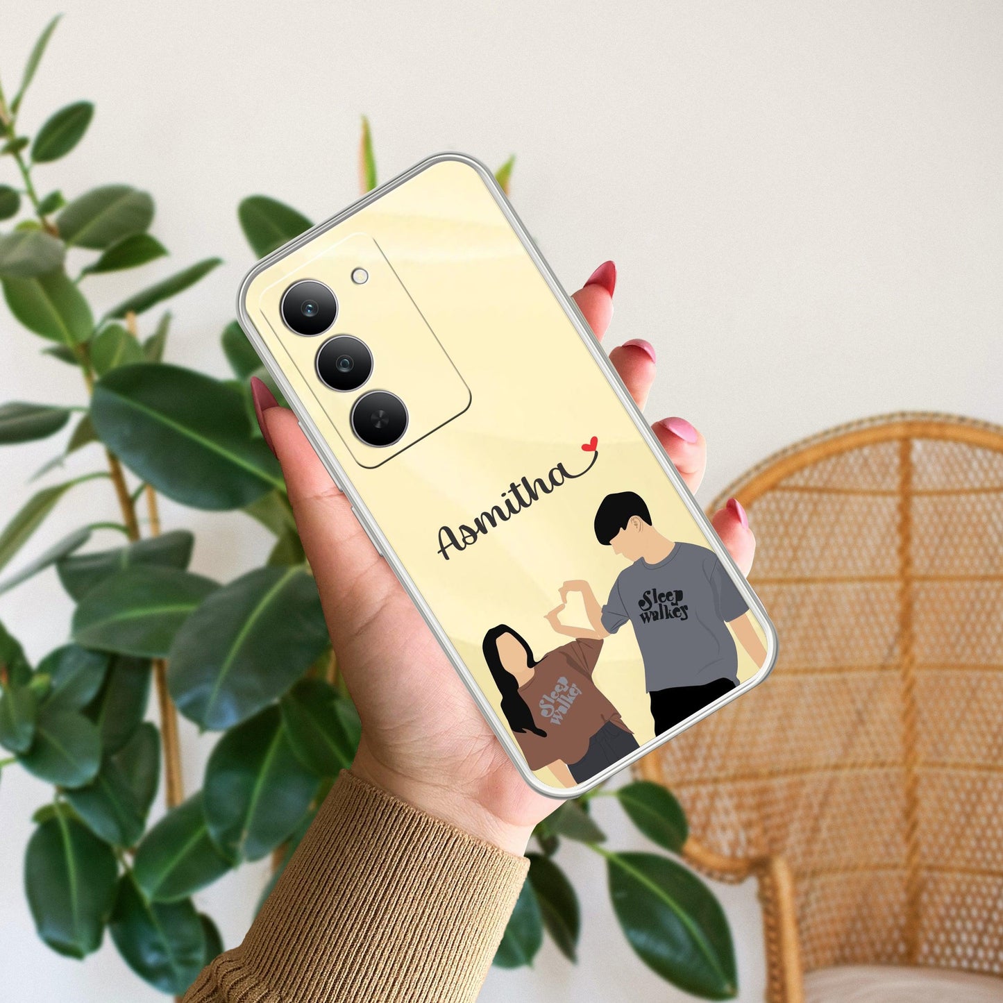 Dreamy Duo Customize Transparent Silicon Case For Realme/Narzo - ShopOnCliQ