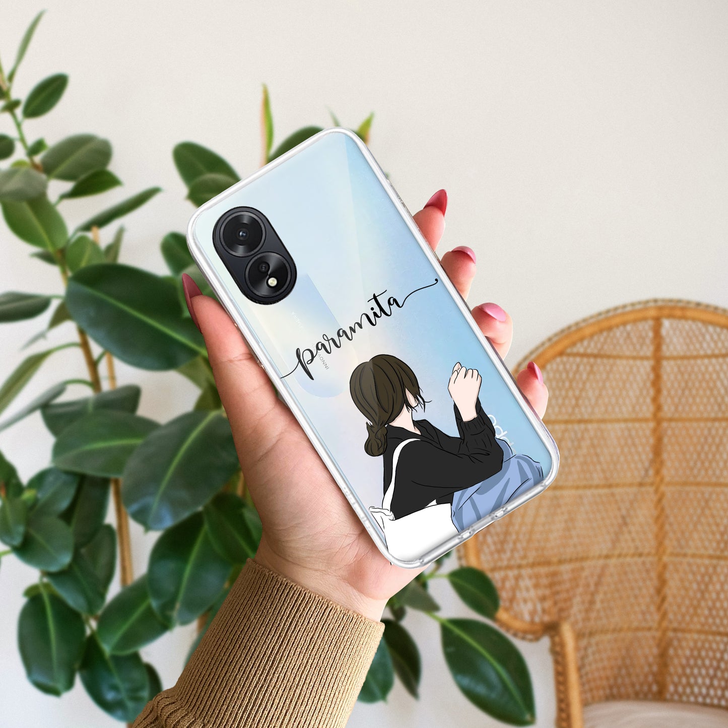 Relax Mood Customize Transparent Silicon Case For Oppo