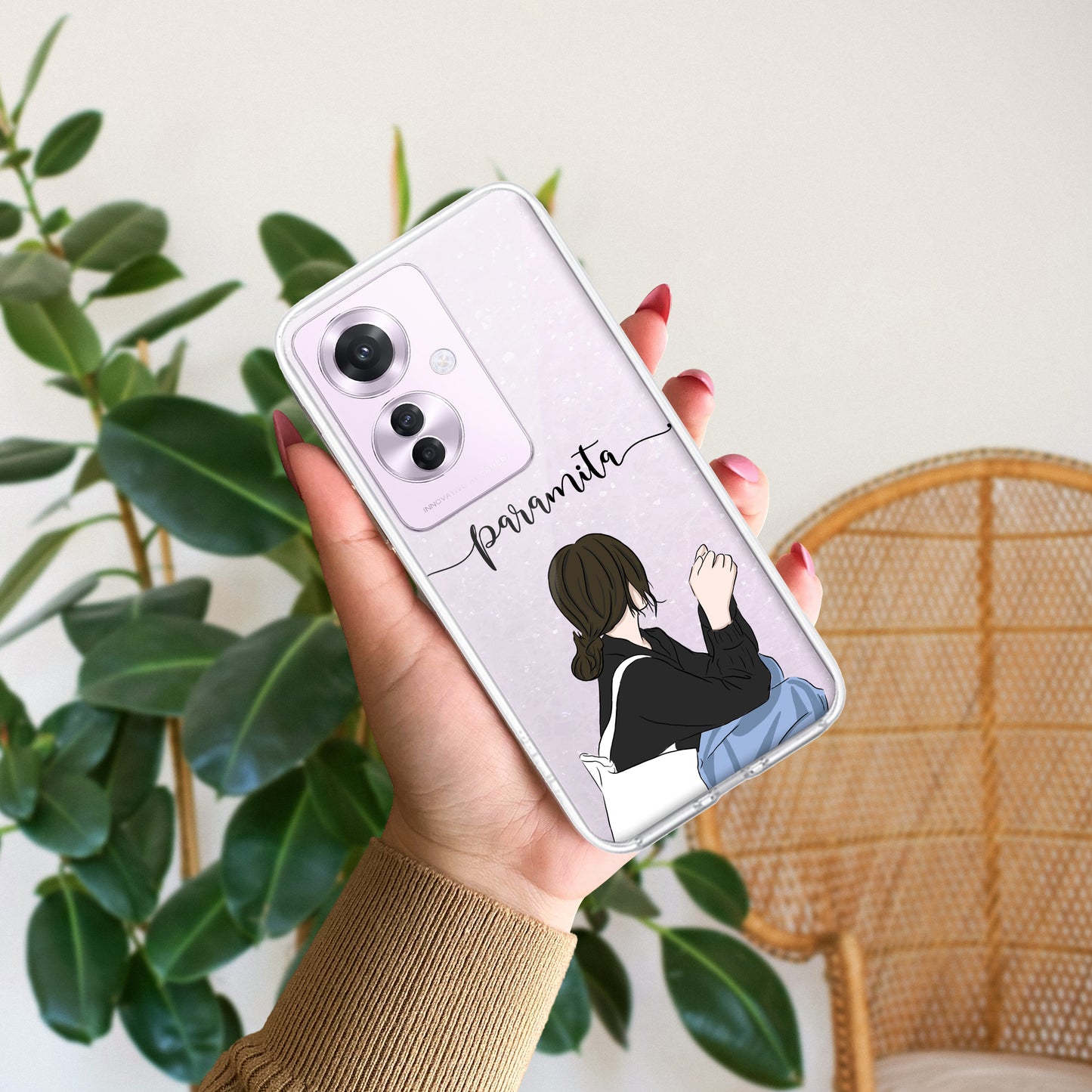 Relax Mood Customize Transparent Silicon Case For Oppo