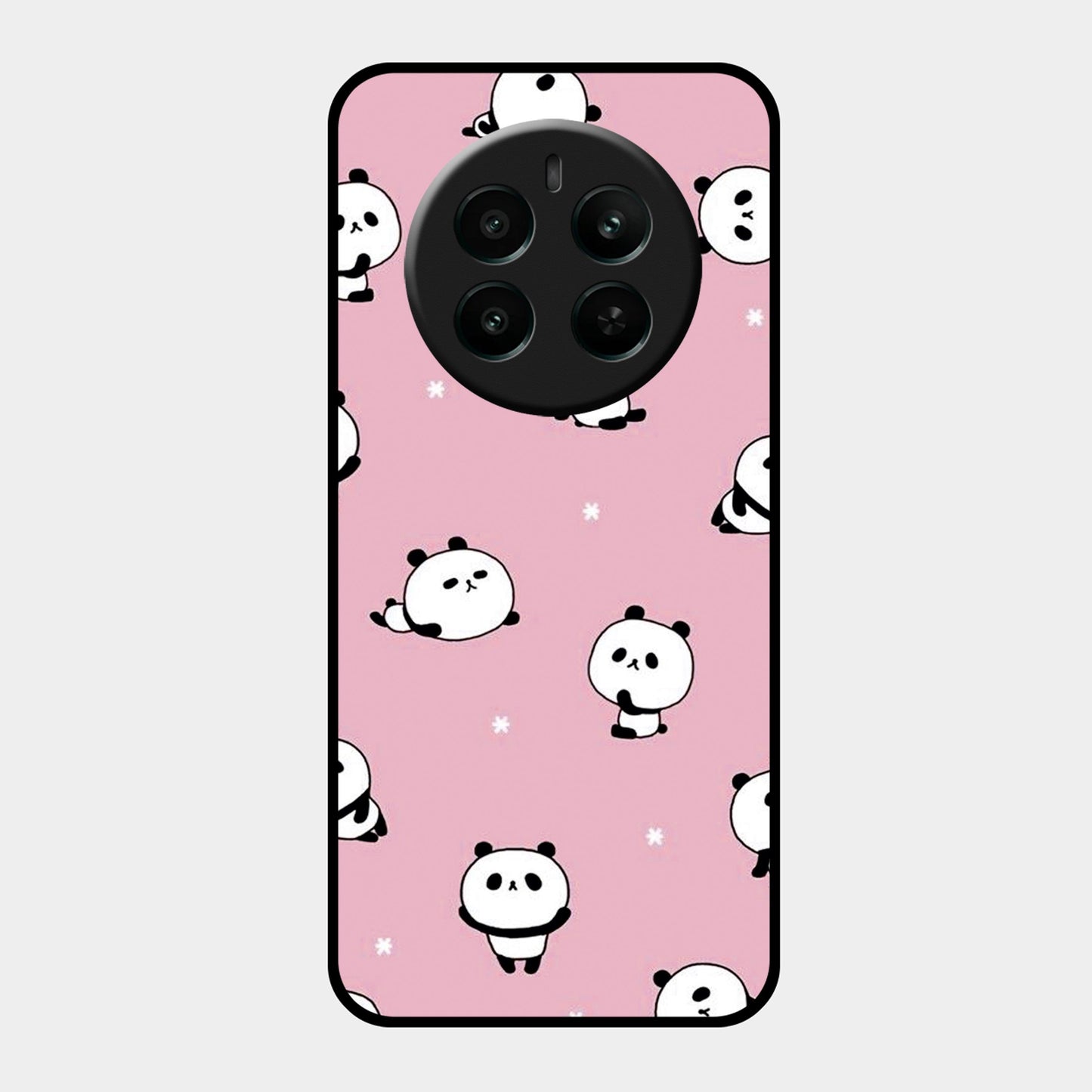 Cute Panda Glossy Metal Case Cover For Realme - ShopOnCliQ