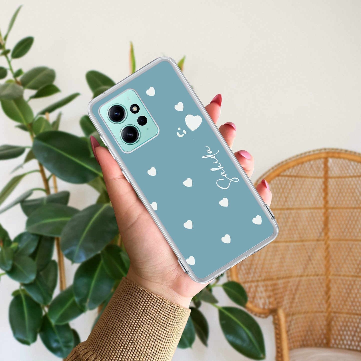 Be Loved Customize Transparent Silicon Case Sky Blue For Poco