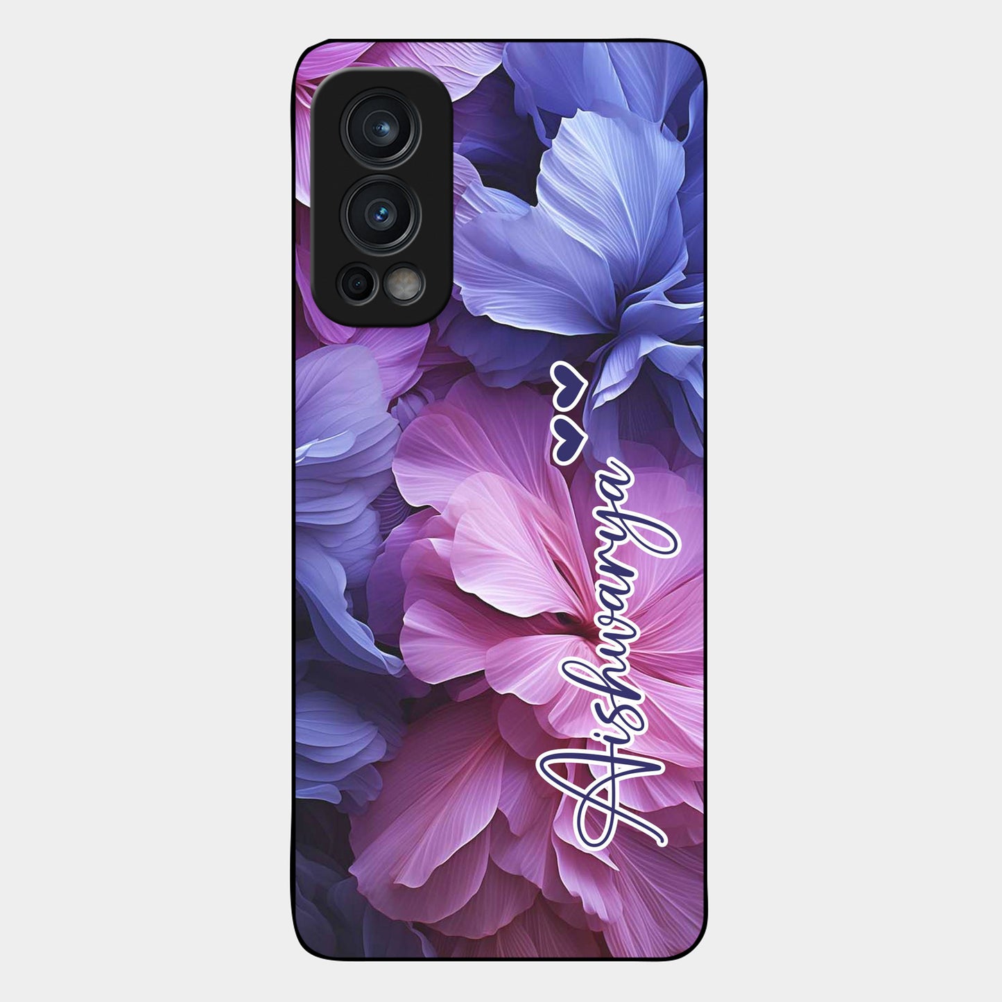 Perfect Customized Floral Glossy Metal Case Cover For OnePlus