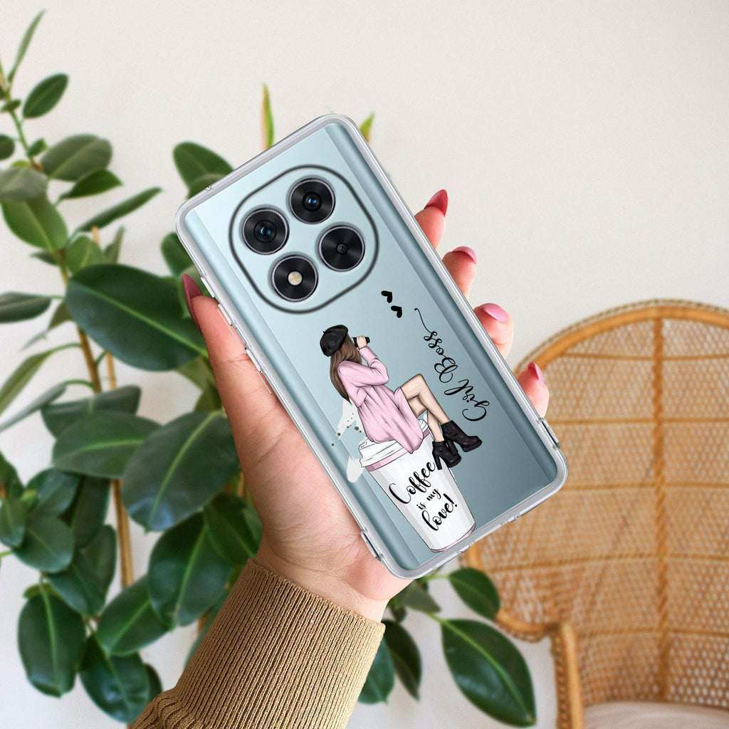 Coffee Lover Customize Transparent Silicon Case For Redmi 13 5G