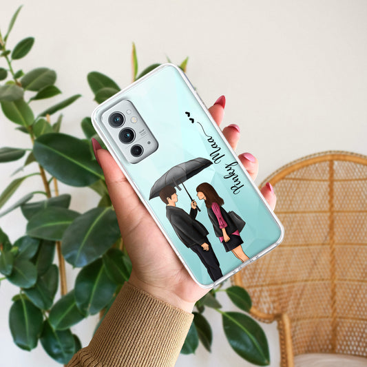 Caring Couple Customize Transparent Silicon Case For OnePlus