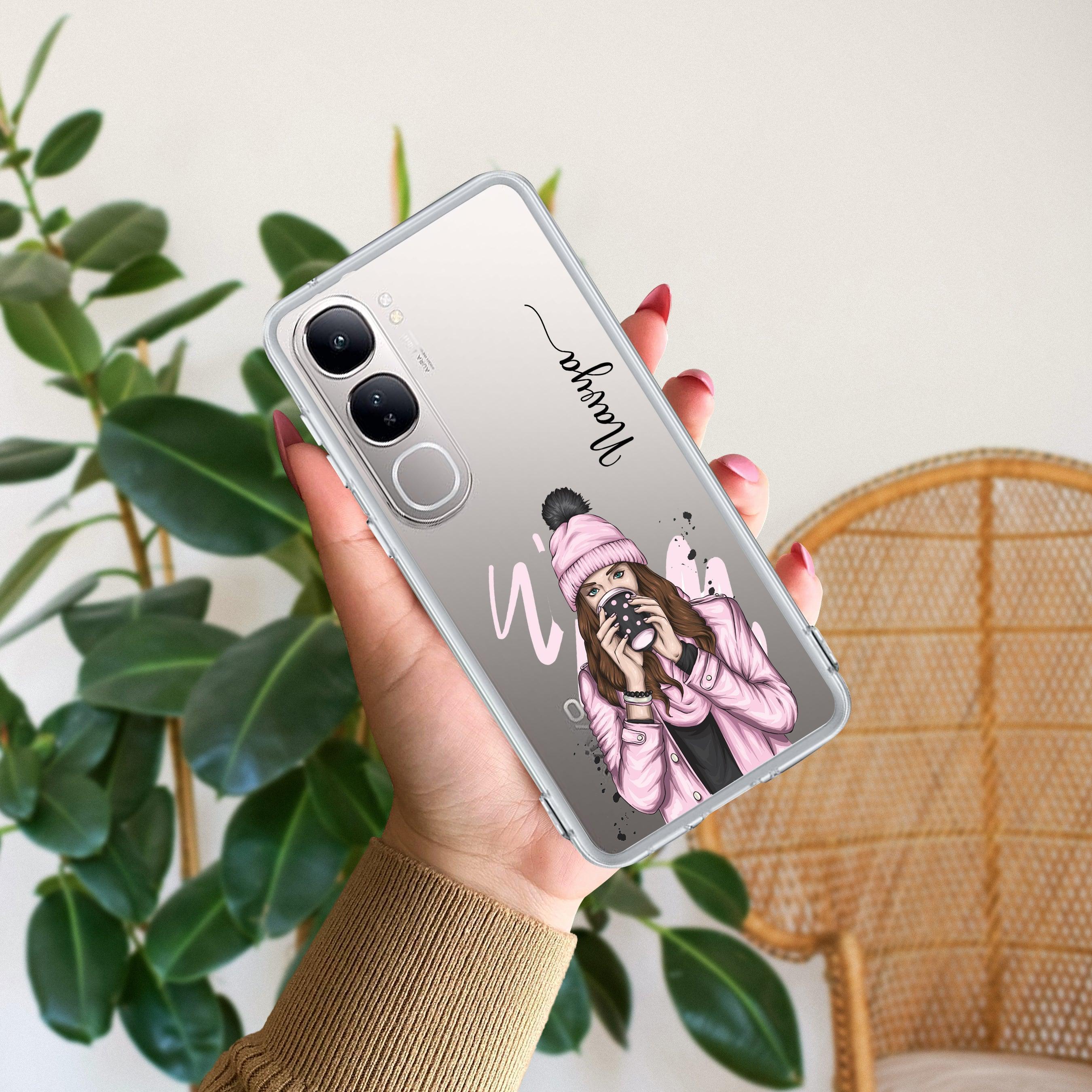 Coffee Time Customize Transparent Silicon Case For Vivo V21 5G