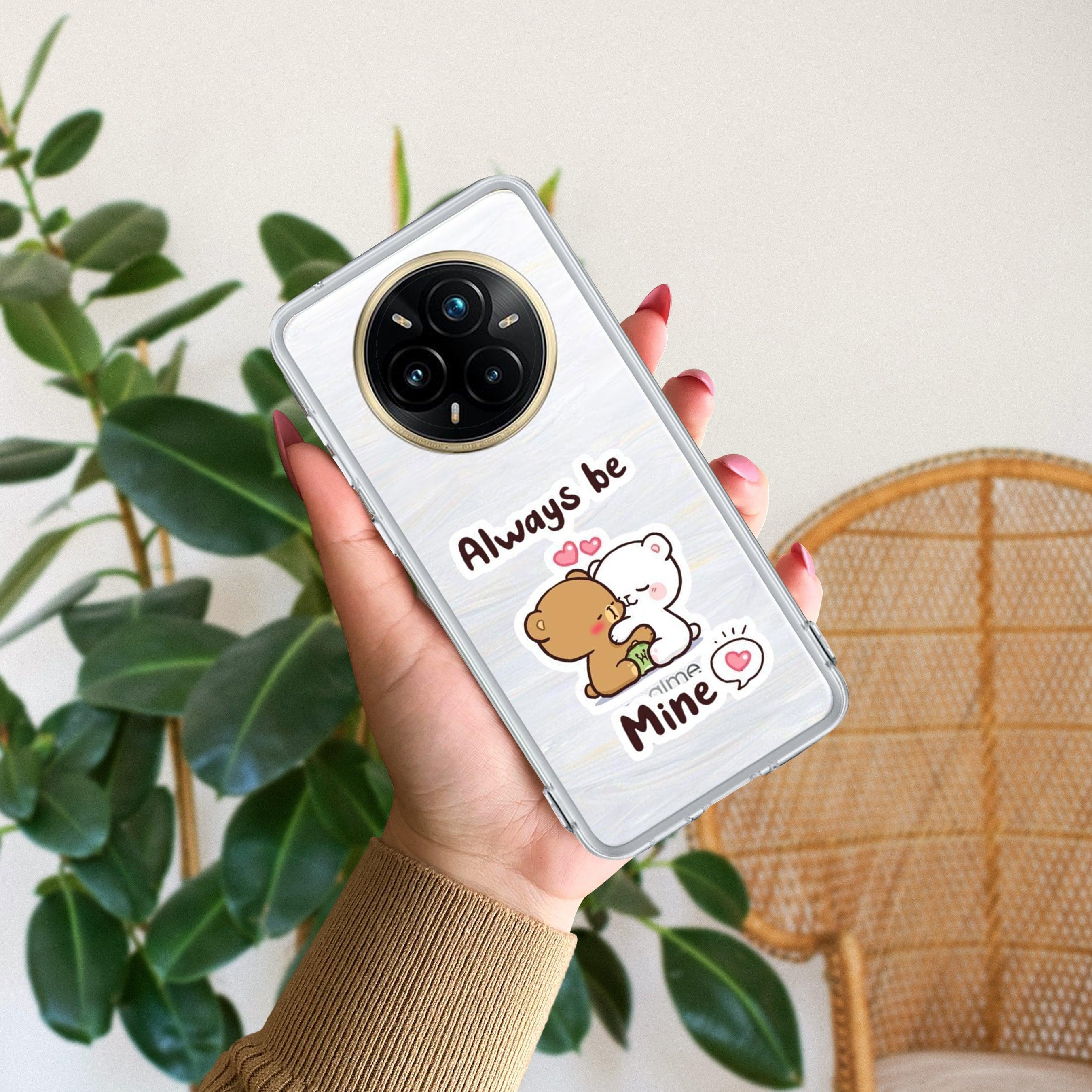 Cute Cuddle Bears Transparent Silicon Case For Realme Narzo 60X /  Realme 11X