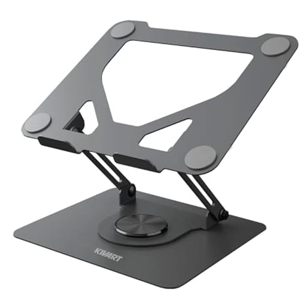 Elevate PRO Metal Laptop Stand with 360° Rotating Base | Adjustable - ShopOnCliQ